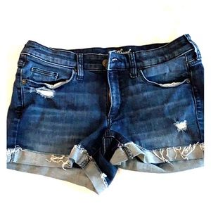 Distressed Jean Shorts